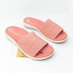 Spenco Hanna Orthotic Slide Sandals, Terra Cotta, Women's 9.5